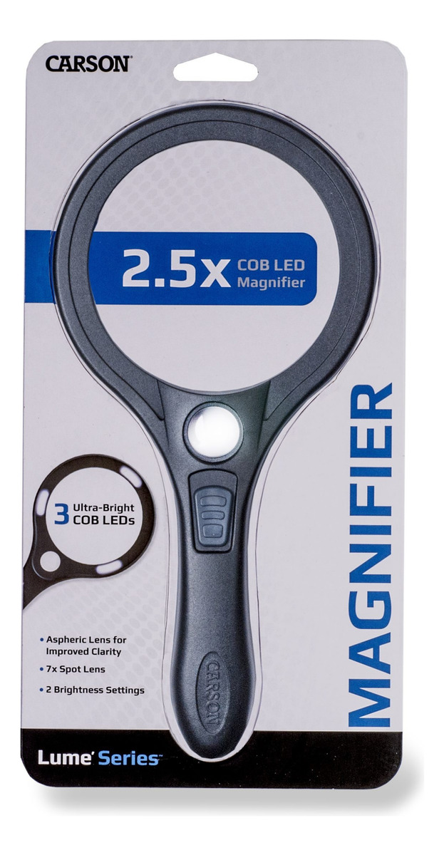 Lupa De Mano Con Luz Led Aumeto 2.5x 7x Carson Lectura - Imagen 8