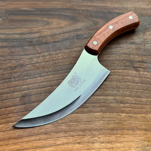 Cuchillo Curvo De Cocina Para Carnes Vegetales Frutas Hogar - Imagen 7