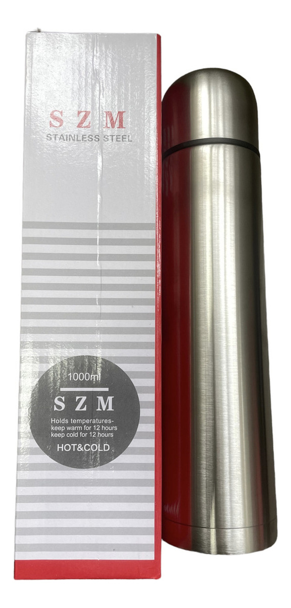 Termo Bala 1 Litro Acero Inoxidable Doble Capa Termica - Imagen 5