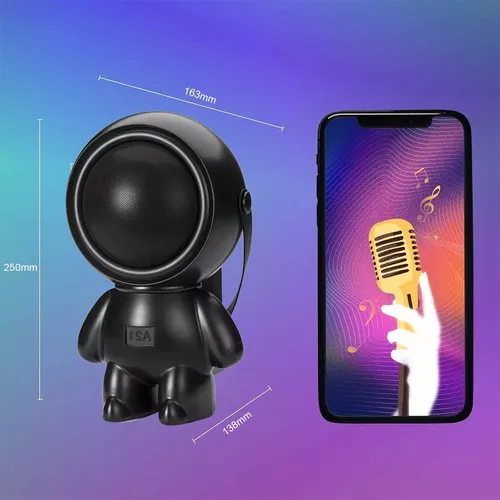 Astronauta Parlante Recargable Con Panel Solar Usb - Imagen 6