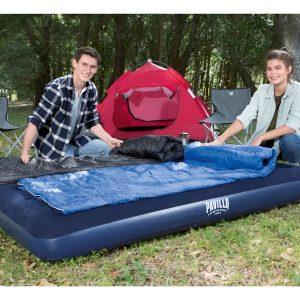 Colchon Inflable 2 Plazas Bestway Color Azul Camping Viaje