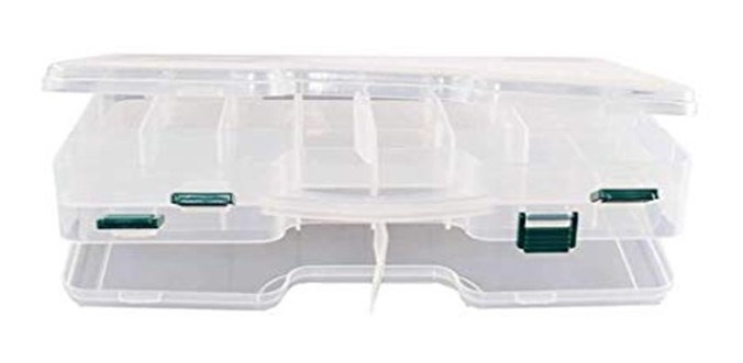 Caja Organizadora De Pesca Doble Señuelo Anzuelo 29x19x6 Cm