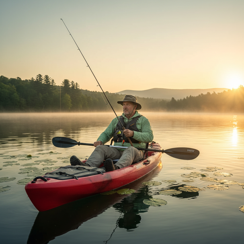 Kayak Fisherman Pro Silla Rigida Hasta 250 Kg Con Timon - Imagen 7