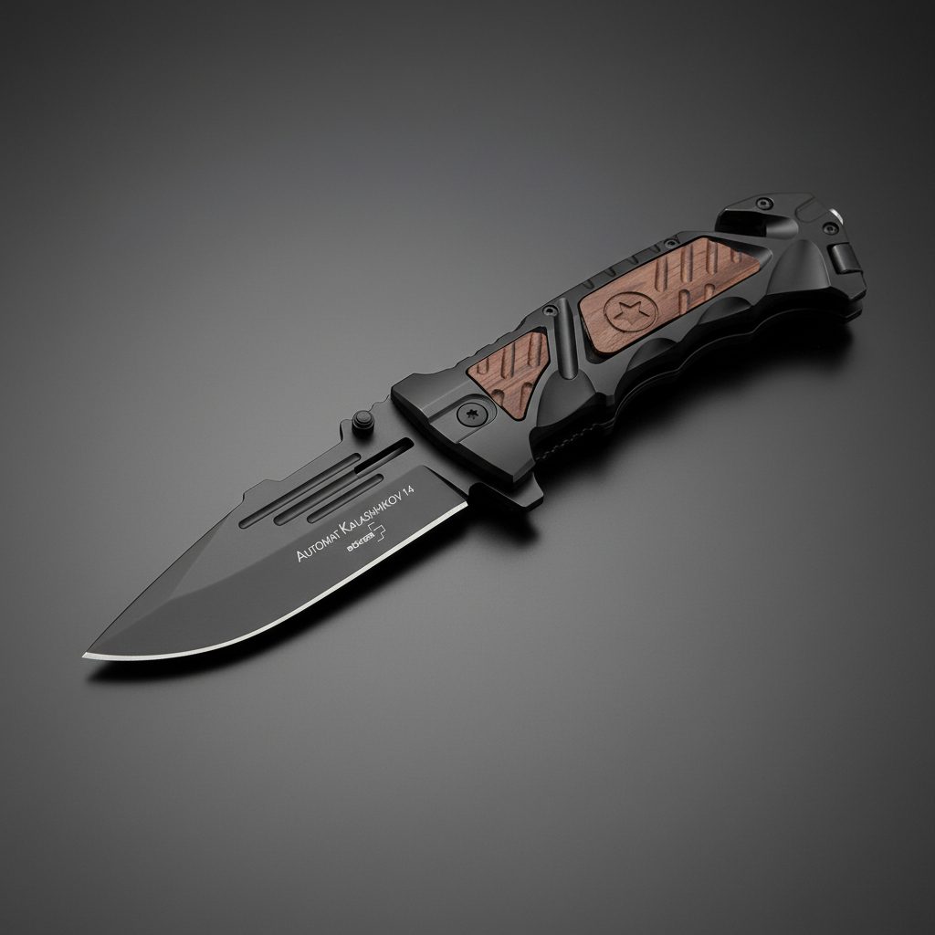 Navaja Táctica Militar Boker Negra Supervivencia Filo - Imagen 2