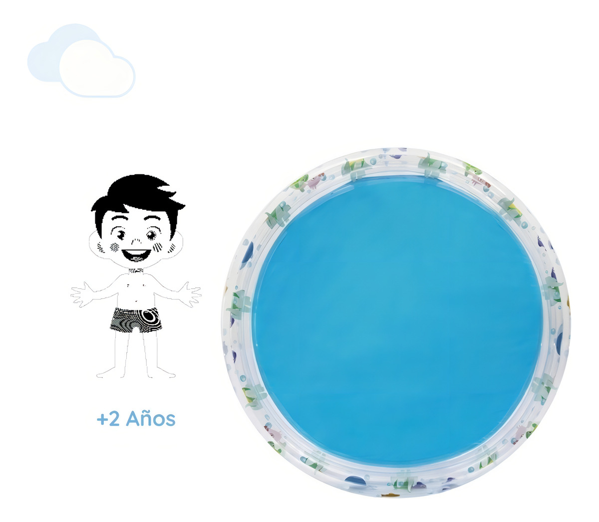 Pileta Inflable Redonda Bestway Deep Dive 51005 Anillo De 1.83m X 33cm 480l Multicolor - Imagen 7