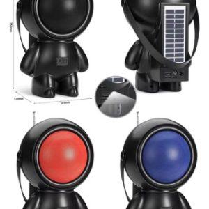 Astronauta Parlante Recargable Con Panel Solar Usb