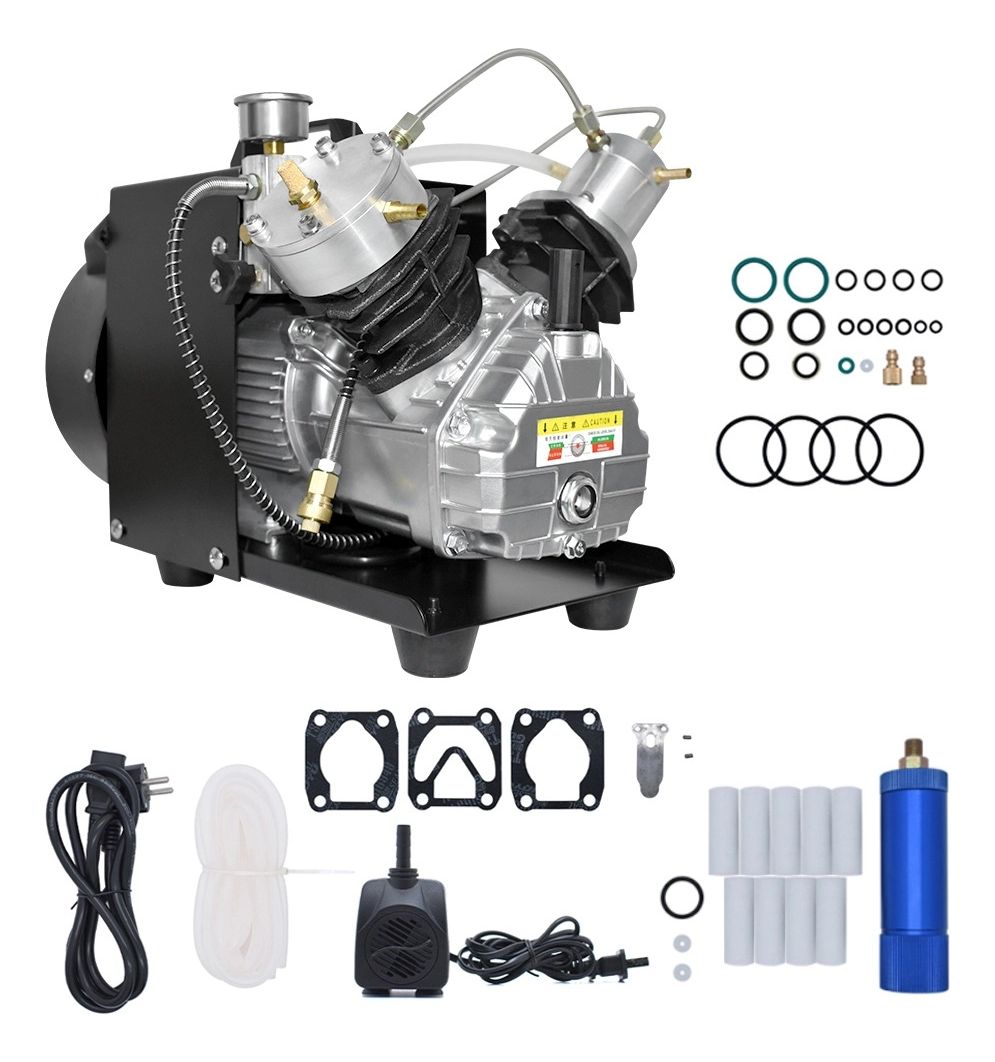 Compresor Aire Para Rifle Pcp Chumbera 4500psi 300bar 220v - Imagen 7