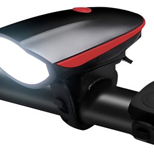 Luz Frontal Y Bocina Recargable Para Bicicleta Gran Aventura