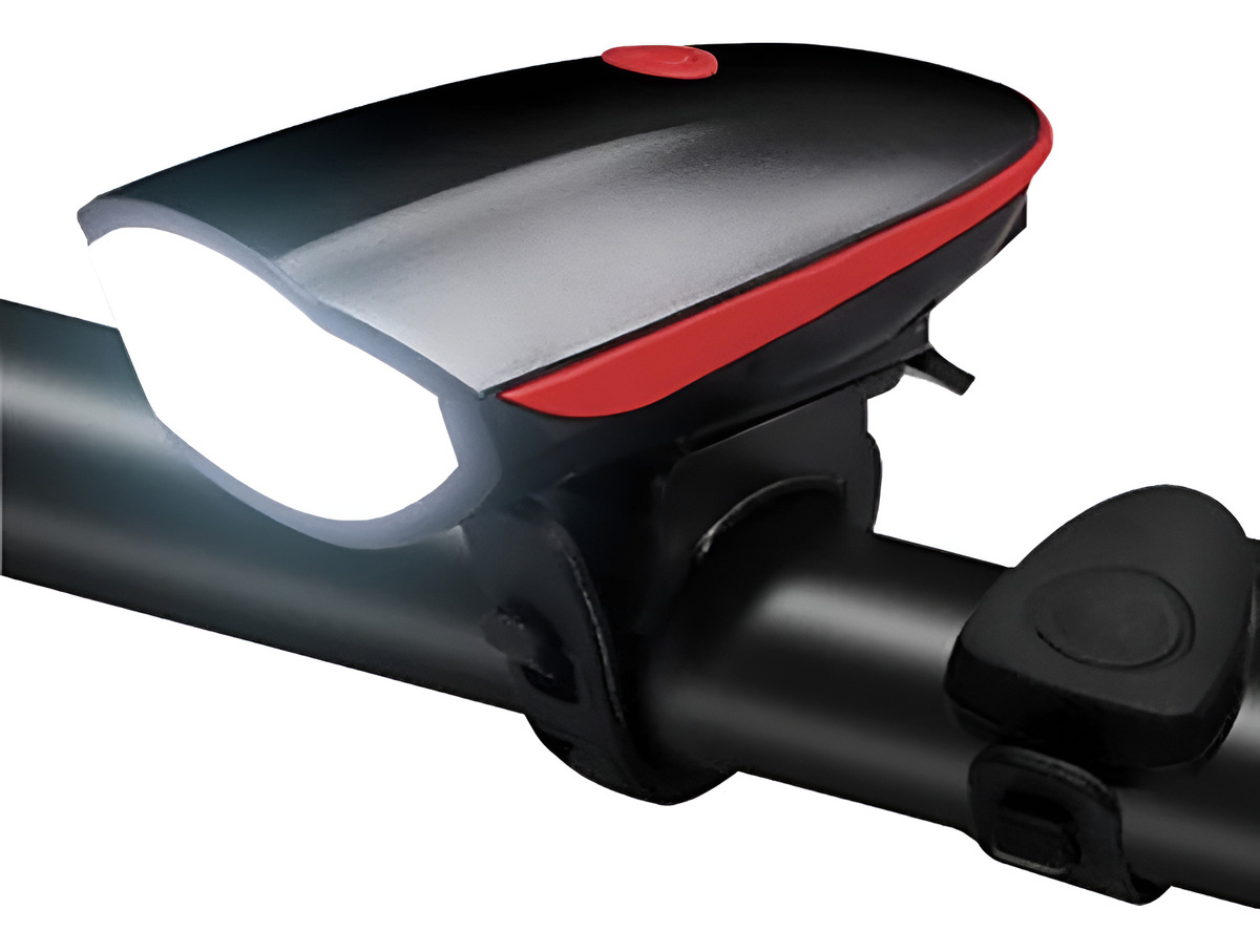 Luz Frontal Y Bocina Recargable Para Bicicleta Gran Aventura - Imagen 2