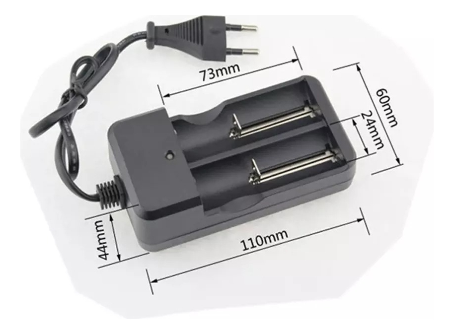 Cargador Doble Universal Mas 2 Baterías Recargable 3.7v - Imagen 4