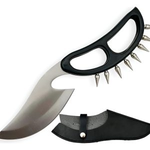 Cuchillo Degollador Con Puño De Pinchos Caza Defensa Persona