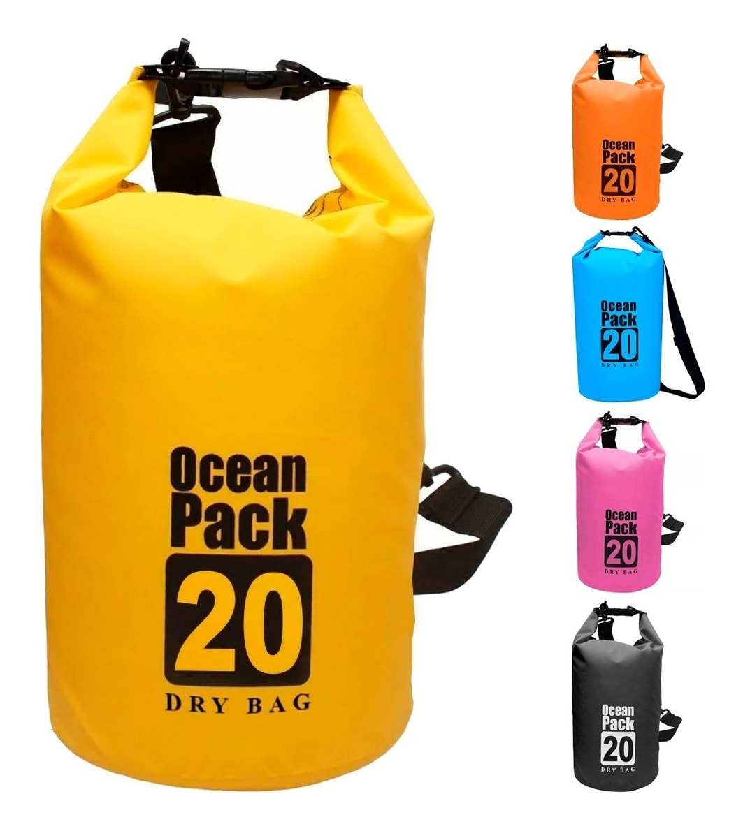 Bolso Estanco Ocean Pack 20 Litros Kayak Campig Playa Bolsa - Imagen 2