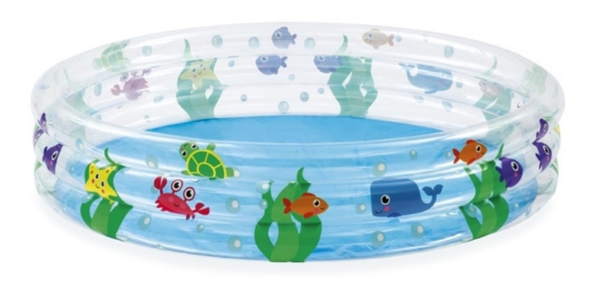 Pileta Inflable Redonda Bestway Deep Dive 51005 Anillo De 1.83m X 33cm 480l Multicolor - Imagen 6