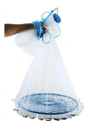 Tarraya 4,8 Mts. Diámetro Con Aro Red Pesca Gran Aventura - Imagen 2