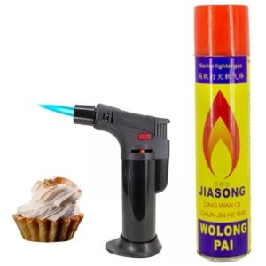 Soplete Reposteria Flambeador + Garrafa De Gas Recarga