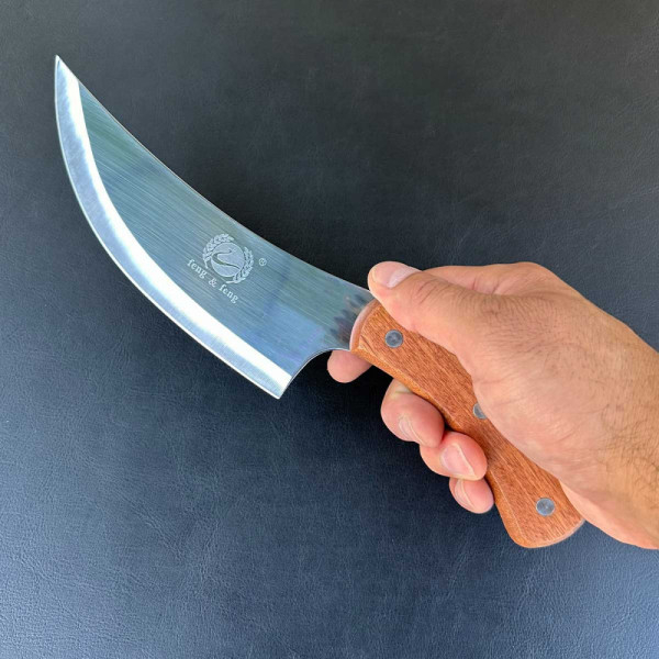 Cuchillo Curvo De Cocina Para Carnes Vegetales Frutas Hogar - Imagen 4