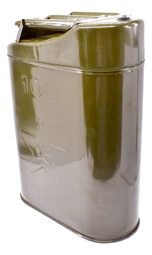 Bidon Metalico Combustible 10 Litros Viaje Camping Autos - Imagen 5