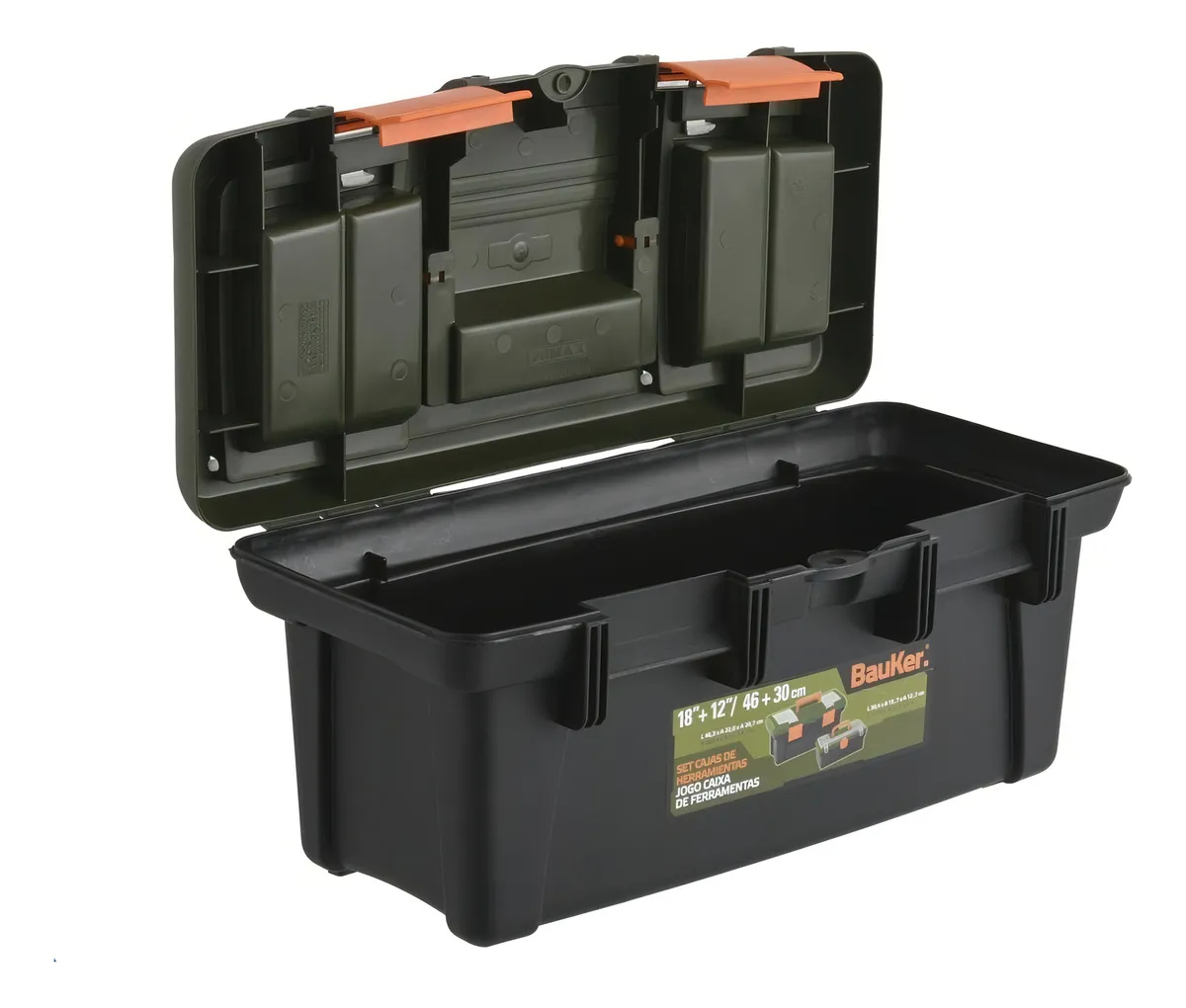 Caja De Herramienta Ideal Para Trabajo Bauker Reforzada - Imagen 3