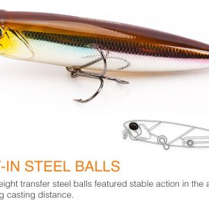 Señuelo Tsurinoya Snake 8,5 10,5g Tararira Dorado Superficie