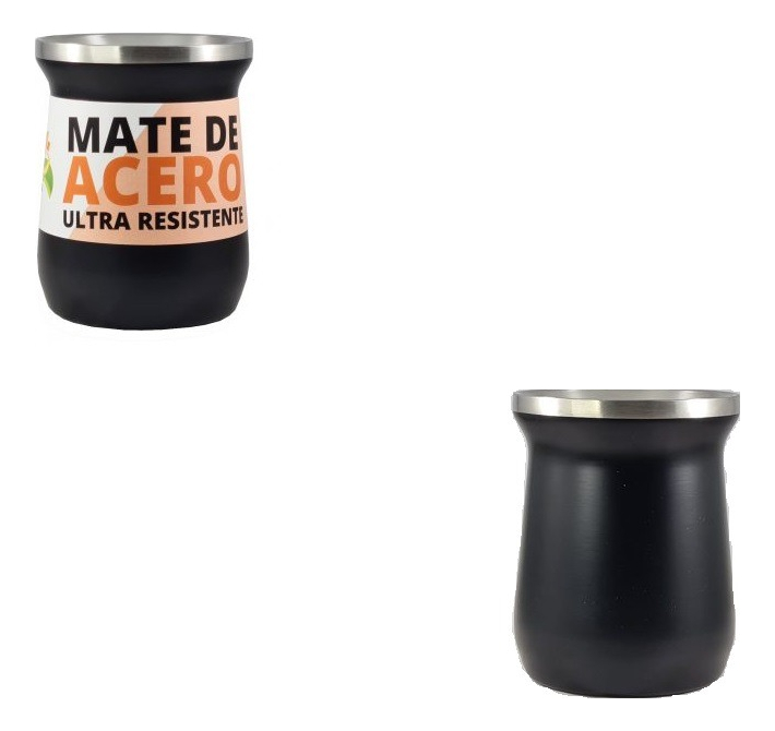 Mate Acero Inoxidable Doble Pared Reforzado Termico 260 Ml - Imagen 6