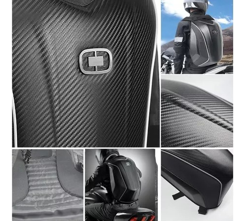 Mochila Para Moto Rígida Proteccion Impermeable Aerodinamica - Imagen 6