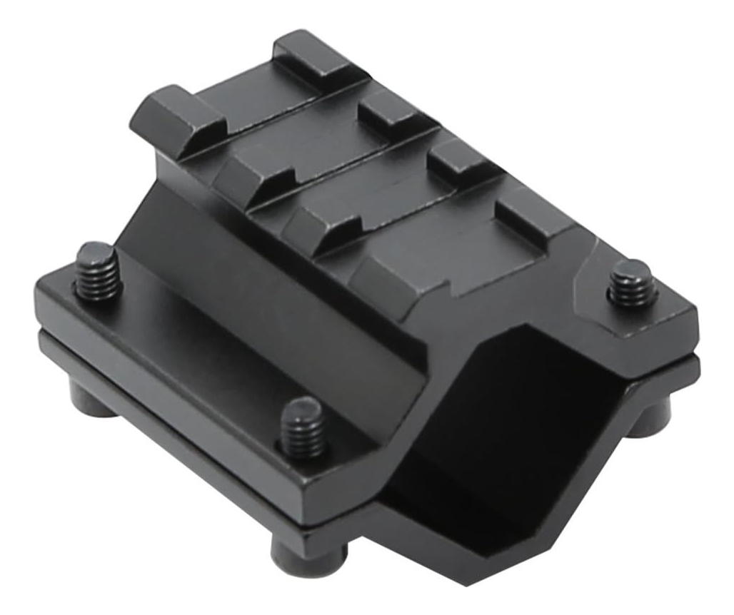 Acople Abrazadera Con Riel Picatinny Agarradera Caño Tubo