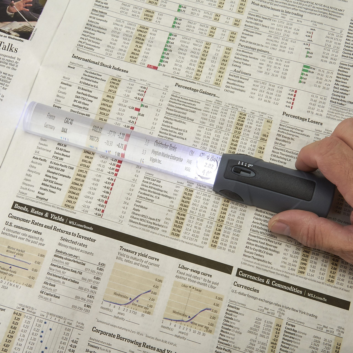 Barra Lupa Con Luz Led Aumentos X2 Carson Lectura Trabajo - Imagen 3