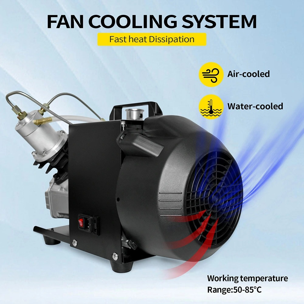 Compresor Aire Para Rifle Pcp Chumbera 4500psi 300bar 220v - Imagen 5