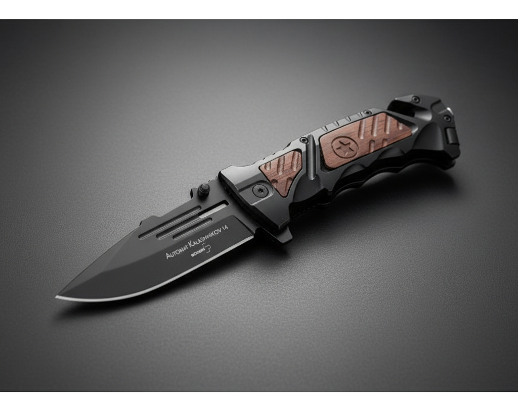 Navaja Táctica Militar Boker Negra Supervivencia Filo - Imagen 9