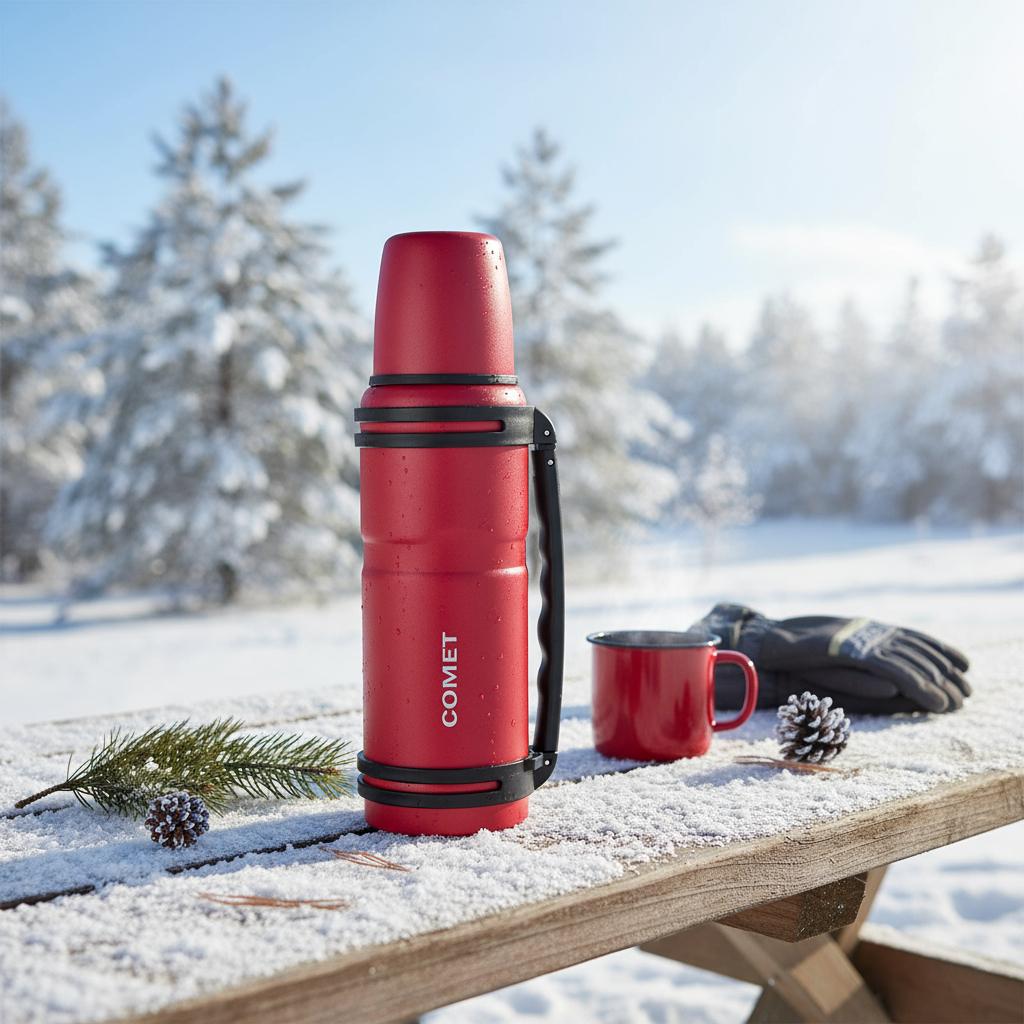 Termo Comet Super Classic 1.2l Acero Inox Doble Pared 12hrs - Imagen 8