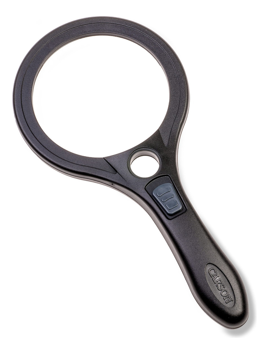 Lupa De Mano Con Luz Led Aumeto 2.5x 7x Carson Lectura - Imagen 2