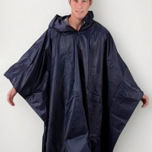 Poncho Unisex Lluvia Impermeable Nylon Pvc Plastificado
