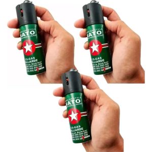 3 Unidades De Gas Pimienta Defensa Personal 60 Ml Seguridad