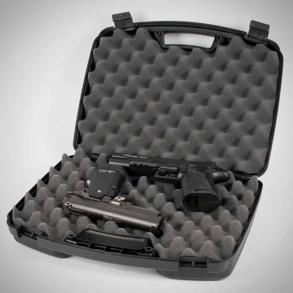 Estuche Mtm Case-gard Para 4 Y 2 Pistolas. Rígido Y Seguro - Imagen 3