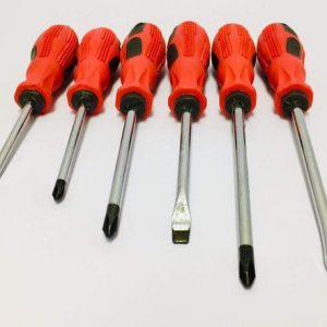 DESTORNILLADOR GOMA X6 ROJO ECONÓMICO