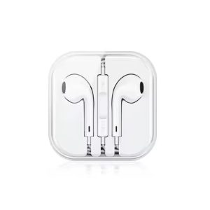 Audifono Blanco Con Estuche Cable Jack