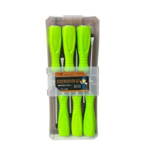 Juego de destornillador x6 verde
