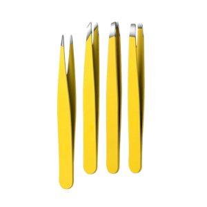 Set de Pinzas para Cejas 4 Piezas