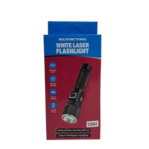 Linterna recargable con indicador de bateria