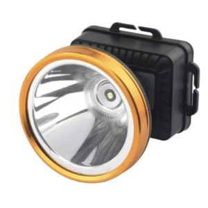 Linterna Minero Dorada Grande Recargable