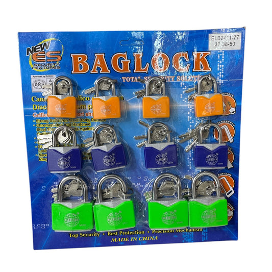 Blíster de Candados x12 32mm, 38mm, 50mm